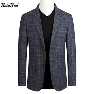 BOLUBAO Men Casual Blazers Trend Brand Chinese Style Men's Slim Fit Wild Suit Fashion Business Dress Blazer Male