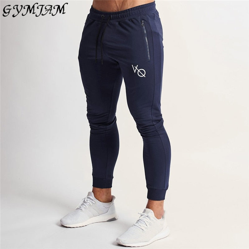Cotton pocket zipper men's trousers street clothing casual pants jogger fashion men's fitness pants brand sports pants