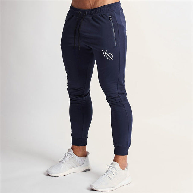 Cotton pocket zipper men's trousers street clothing casual pants jogger fashion men's fitness pants brand sports pants