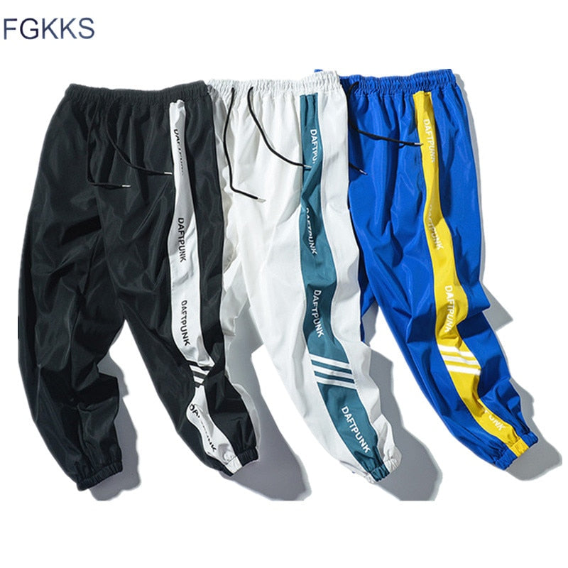 FGKKS Fashion Brand Men Casual Sweatpants New Street trend Male Printing Drawstring Pants Men's Hip Hop Ankle-Length Pants