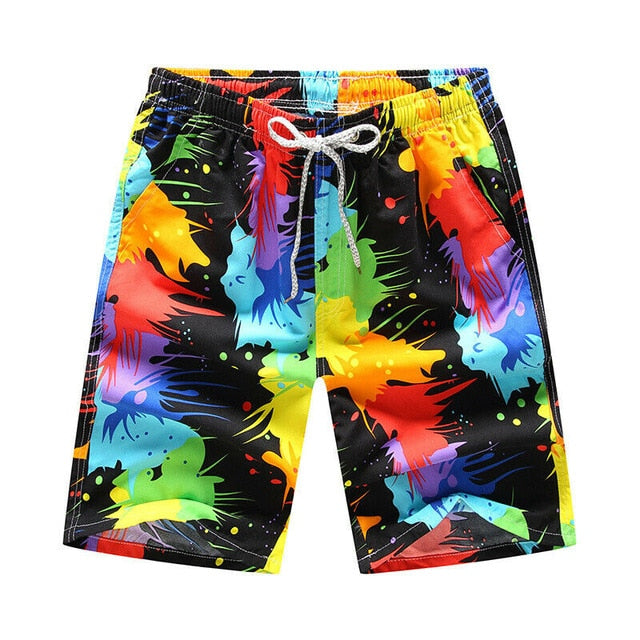 Hot Mens Board Short Print Swimwear Swimsuits Surf Board Beach Wear Male Casual Loose Swim Trunks Shorts Quick Dry