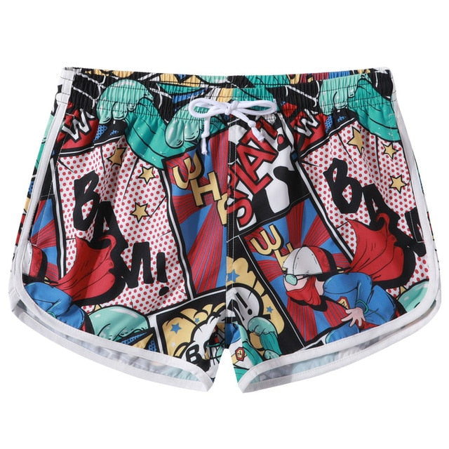 Matching Couple Swimsuit Swimming Shorts Men Swimwear Women Bermuda Surf Trunks Boardshort Summer Quick Dry Beach Swiming Shorts