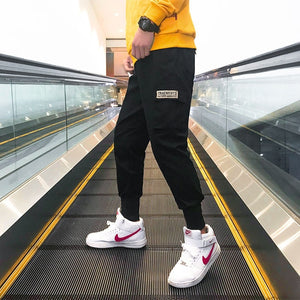 Men's Side Pockets Cargo Harem Pants 2020 Hip Hop Casual Male Tatical Joggers Trousers Fashion Casual Streetwear Pants