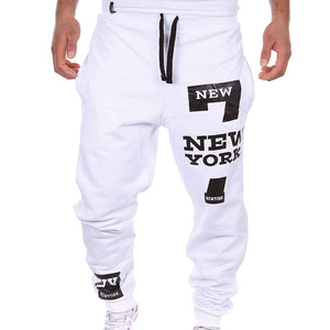 Mens Casual Pants Letter Print Sweatpants 2020 New Male Lace-up Loose Hip Trousers Joggers Track Cotton Pants