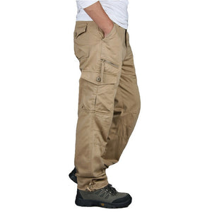 New 2019 Men Cargo Pants Multi Pockets Military Tactical Pants Men Outwear Streetwear Army Straight Slacks Casual Long Trousers