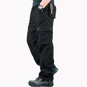 Overalls Men Cargo Pants Casual Multi Pockets Military Track Tactical Pants Pantalon Hombre Mens Sweatpants Straight Trousers