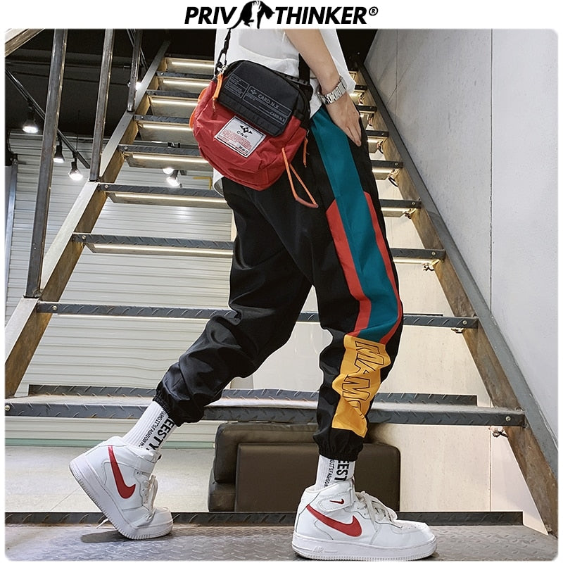 Privathinker Men Spring Safari Style Loose 2020 Ankle-length Pants Mens Casual Joggers Male Korean Harem Pants Fashions Bottoms