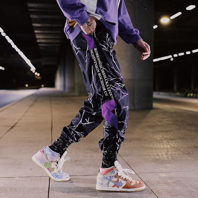 Streetwear Men's Multi Pockets Cargo Harem Pants Hip Hop Casual Male Track Pants Joggers Trousers Fashion Harajuku Men Pants