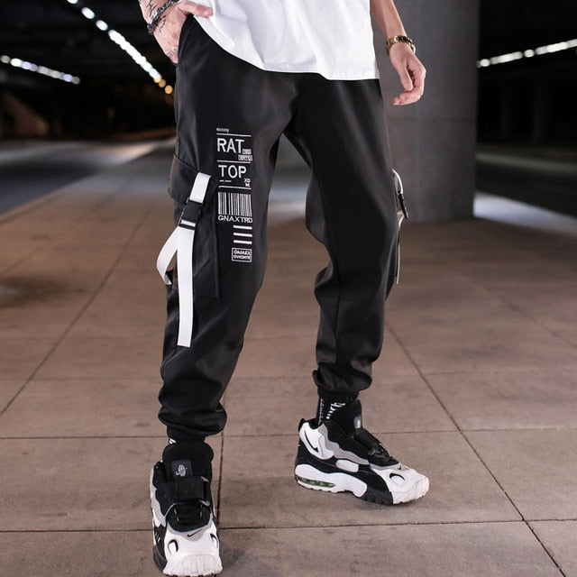 Streetwear Men's Multi Pockets Cargo Harem Pants Hip Hop Casual Male Track Pants Joggers Trousers Fashion Harajuku Men Pants