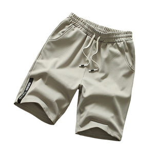 Summer Sports Shorts Men Cotton Quick-drying Swimming trunks Plus Size Casual Beach Shorts Solid Male Loose Drawstring Shorts