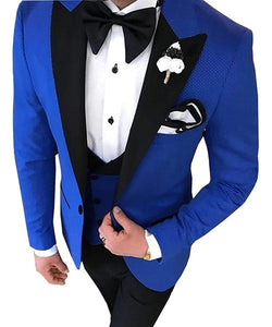 TPSAADE Mens's 3 Pieces Suits for Men Custom Made Terno Slim Groom Custom  Wedding Men Suit Masculino (Jacket+Pant+Vest+Tiebow)