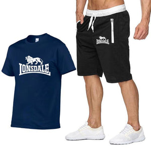 Tracksuit Men Sets Male Sweatshirt Pants Summer Men's Cropped T Shirt Shorts Casual Suits Sportswear Mens Clothing