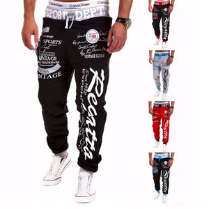 Trousers 2019 Hot Sale Baggy Mens Letter Printing Baggy Harem Cool Long Pants Joggers Wear  Plus Size M-XXXL Drawstring