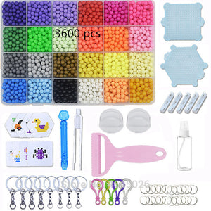 DIY Fuse Beads Magic Water Creative beads set Pen Tweezer Pegboard Kit Accessories Girls Gift kids toys for Children 8 10 years