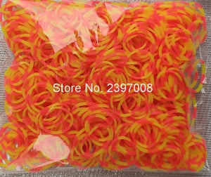 loom rubber bands bracelet rainbow rubber loom bands make woven bracelet DIY toys Christmas 2019 Gift  for kids or hair