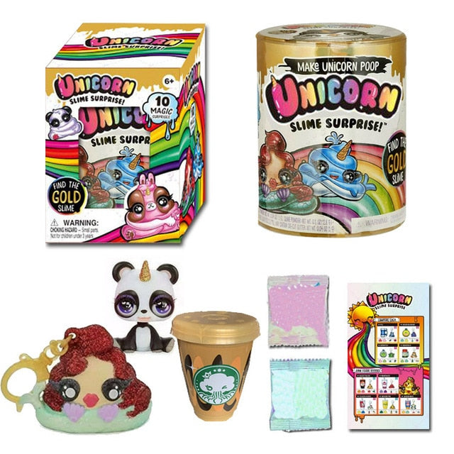 New decompression toy squeezing music unicorn jar sparkle splitter Poopsie Slime unicorne soft relief stress squishies squeeze