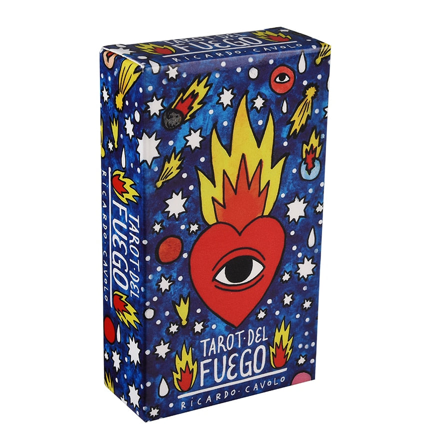 Tarot del Fuego Cards Tarot for Deck Oracles Electronic Guide Book Game Toy by Ricardo Cavolo