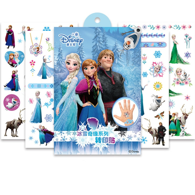 disney Toy Story Woody Buzz Child Temporary Tattoo Body Art Flash Tattoo Stickers frozen elsa anna Waterproof  Styling Sticker