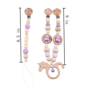 Baby Toy Wooden Pram Clip Pacifier Clip Chain Mobile Pram Personalize Name Rattle Stroller Toys Bed Bell Around Neborn Gift Toys