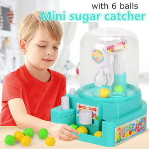 Mini Candy Grabber Catcher Mechanical Arm Small Ball Crane Machine Handheld Claw Arcade Crane Catch Toy For Kids Children