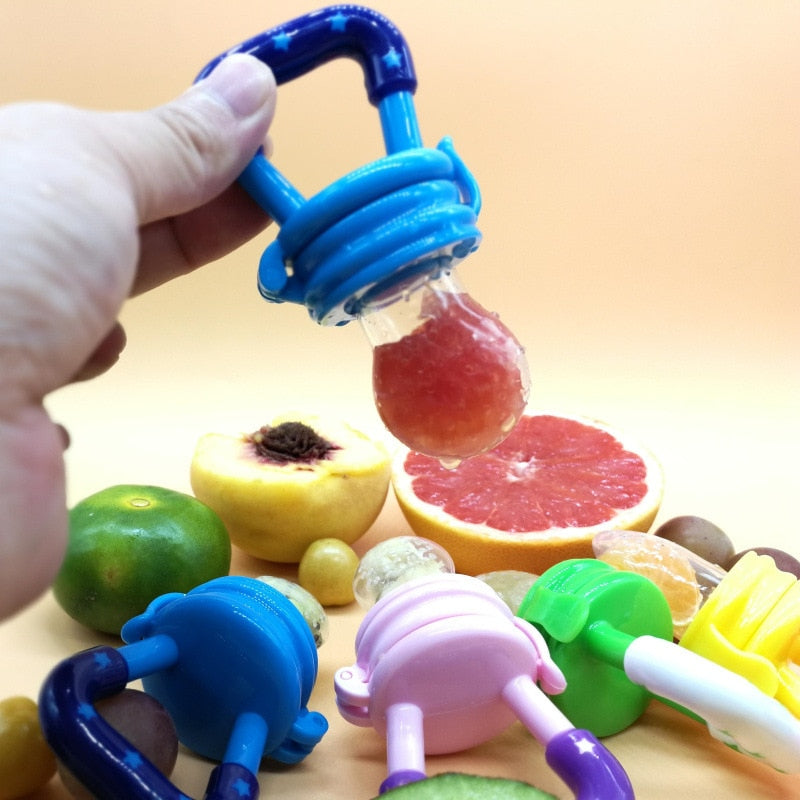 Newborn Baby Fruit Teether Baby Nipple Food Bite Pacifier Birth Infant Silicone Teethers Safe Feeder Bite Food Teether Oral Care