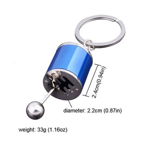 Metal Anti Stress Fob Keyring Creative Car 6 Speed Gearbox Gear Fidget Toy Shift Racing Tuning Model Keychain Novelty Car Toys