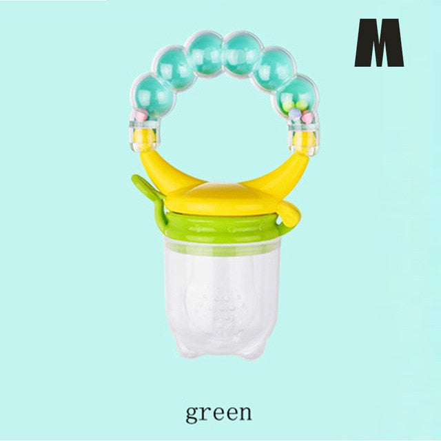 Newborn Baby Fruit Teether Baby Nipple Food Bite Pacifier Birth Infant Silicone Teethers Safe Feeder Bite Food Teether Oral Care