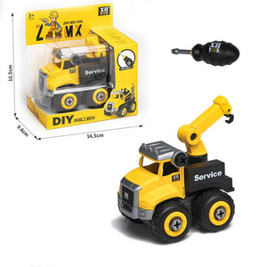 Nut Disassembly Loading Unloading Engineering Truck Excavator Bulldozer Child Screw Boy Creative Tool Education Toy Car Model