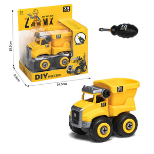 Nut Disassembly Loading Unloading Engineering Truck Excavator Bulldozer Child Screw Boy Creative Tool Education Toy Car Model