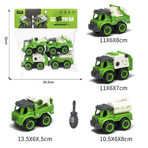 Nut Disassembly Loading Unloading Engineering Truck Excavator Bulldozer Child Screw Boy Creative Tool Education Toy Car Model