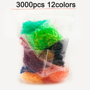 DOLLRYGA 36 colors 9000pcs/bag Pegboard Sticky Water Beads Fuse Jigsaw aqua Puzzle Beadbond Educational Toys DIY Magic Bead lote