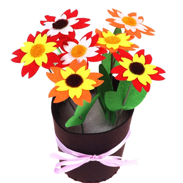 Toys for Children Crafts Kids DIY Flower Pot Potted Plant Kindergarten Learning Education Toys Montessori Teaching Aids Toy