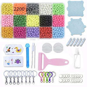 DIY Fuse Beads Magic Water Creative beads set Pen Tweezer Pegboard Kit Accessories Girls Gift kids toys for Children 8 10 years