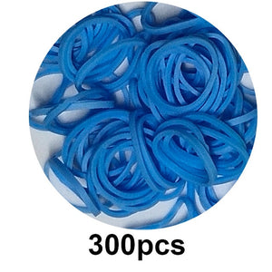 300pcs Rubber Loom Bands DIY Toys Lacing Bracelet For Kids Or Hair Rubber Bands Refill Make Woven Bracelets Girls Gift Wholesale