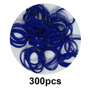 300pcs Rubber Loom Bands DIY Toys Lacing Bracelet For Kids Or Hair Rubber Bands Refill Make Woven Bracelets Girls Gift Wholesale