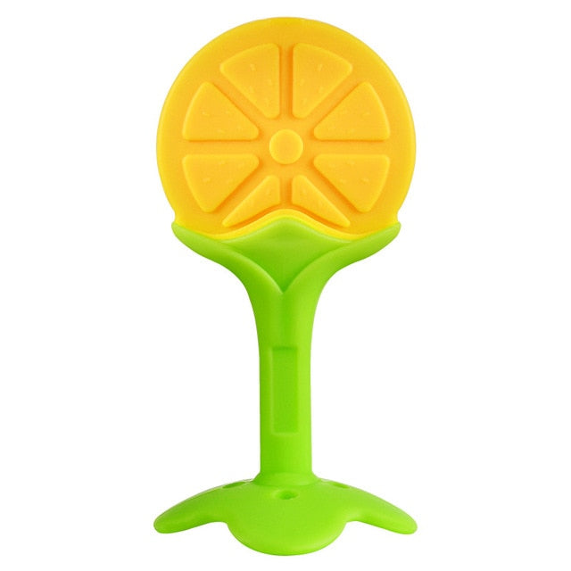 Baby Teether Safety Silicone Fruit Teethers for Baby Infant Kids Chew Tooth Toys Stereo Tooth Glue Molar Stick With Box