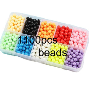 Fuse Beads Magic Water Creative Beads DIY set Pegboard Kit Craft Girls Gift kids toys for Children 8 10 years Pen Tweezer Tool