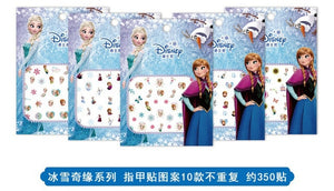 Frozen 2 elsa anna Cartoon Nail Sticker disney princess Sophia Snow White Child Girl Baby Fashion Toys