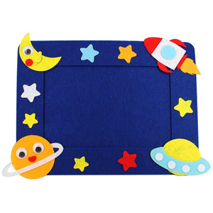 DIY Non-woven Picture Frame 3D Photo Frame Children  Non-woven Stickers Handmade DIY Toys Material Package Craft Toys