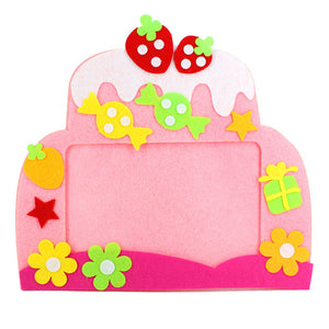 DIY Non-woven Picture Frame 3D Photo Frame Children  Non-woven Stickers Handmade DIY Toys Material Package Craft Toys