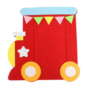 DIY Non-woven Picture Frame 3D Photo Frame Children  Non-woven Stickers Handmade DIY Toys Material Package Craft Toys