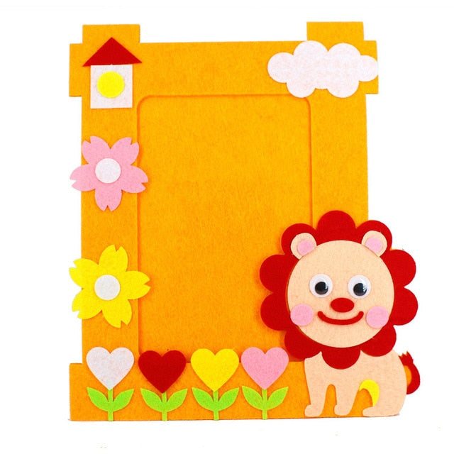 DIY Non-woven Picture Frame 3D Photo Frame Children  Non-woven Stickers Handmade DIY Toys Material Package Craft Toys