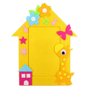 DIY Non-woven Picture Frame 3D Photo Frame Children  Non-woven Stickers Handmade DIY Toys Material Package Craft Toys