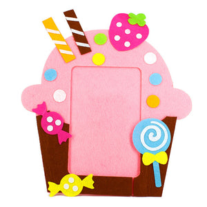 DIY Non-woven Picture Frame 3D Photo Frame Children  Non-woven Stickers Handmade DIY Toys Material Package Craft Toys
