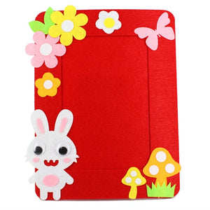 DIY Non-woven Picture Frame 3D Photo Frame Children  Non-woven Stickers Handmade DIY Toys Material Package Craft Toys
