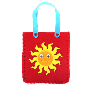 Non-Woven Fabric DIY Handbag Children Craft Toy Mini Bag Non-woven Cloth Colorful Handmade Bag Cartoon Animal Children Handbags