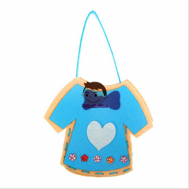 Non-Woven Fabric DIY Handbag Children Craft Toy Mini Bag Non-woven Cloth Colorful Handmade Bag Cartoon Animal Children Handbags