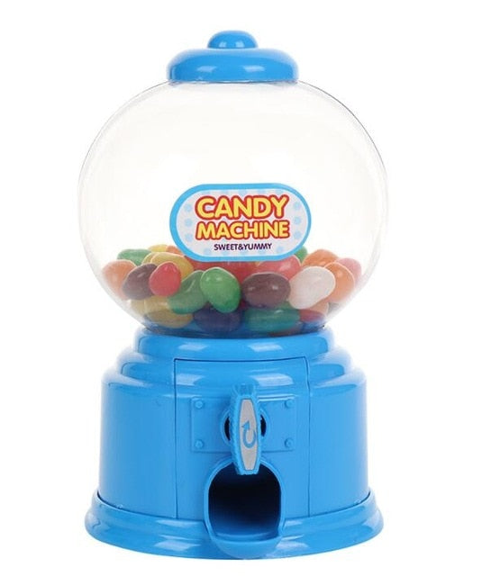 Mini Candy Machine Bubble Gum Ball Dispenser Coin Bank Kids Educations Toys Cute Sweets Save Money Games Birthday New Year Gifts