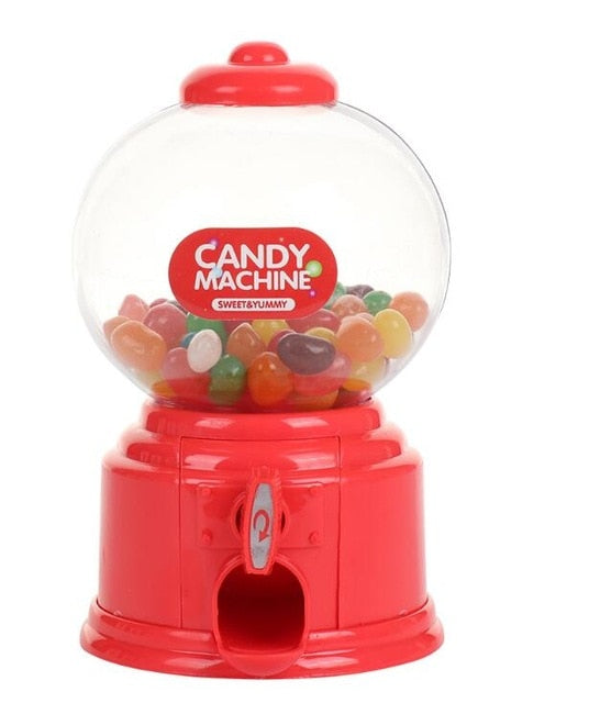 Mini Candy Machine Bubble Gum Ball Dispenser Coin Bank Kids Educations Toys Cute Sweets Save Money Games Birthday New Year Gifts