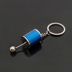 Hot Car Stalls Head Keychain Classic Christmas Race Six-Speed Manual Shift Gear Key Ring Toy Anti-Stress